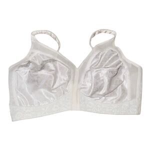 Playtex 18 Hour Original Comfort Strap Wirefree Bra 42D White 4693 Full Coverage